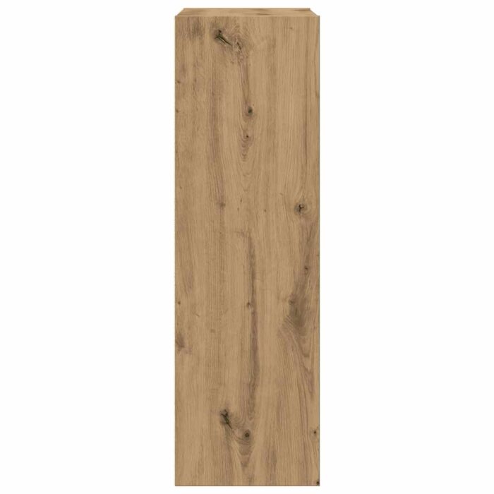 Bibliothèque/Buffet chêne artisanal 66x30x98 cm bois ingénierie – Image 4