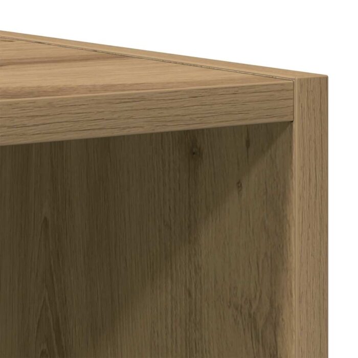 Bibliothèque/Buffet chêne artisanal 66x30x98 cm bois ingénierie – Image 7