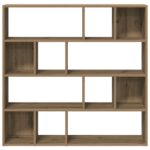 Bibliothèque/Séparateur de pièce chêne artisanal 105x24x102 cm – Image 2