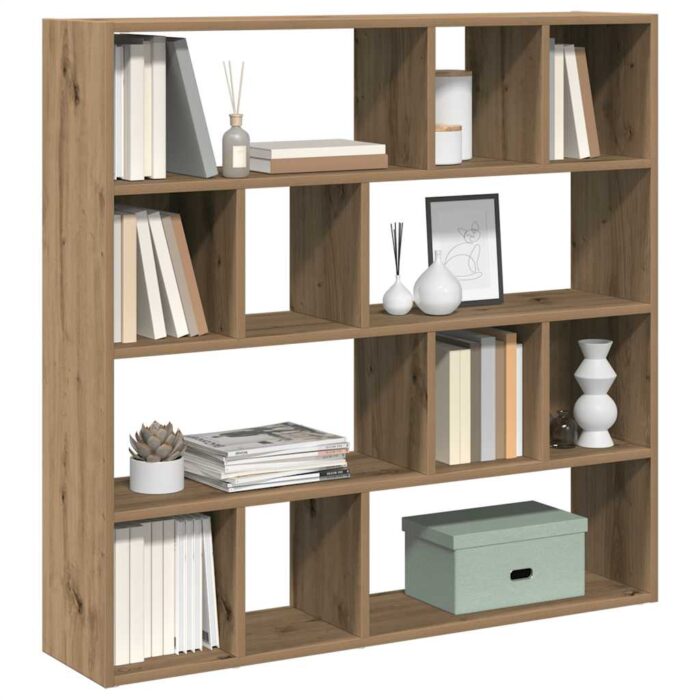 Bibliothèque/Séparateur de pièce chêne artisanal 105x24x102 cm – Image 1