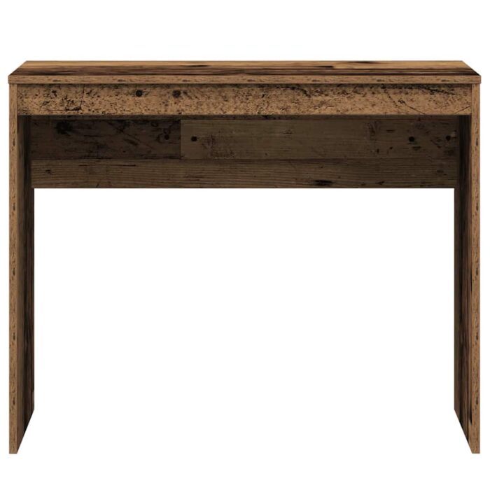Bureau vieux bois 90x40x72 cm bois d'ingénierie – Image 3