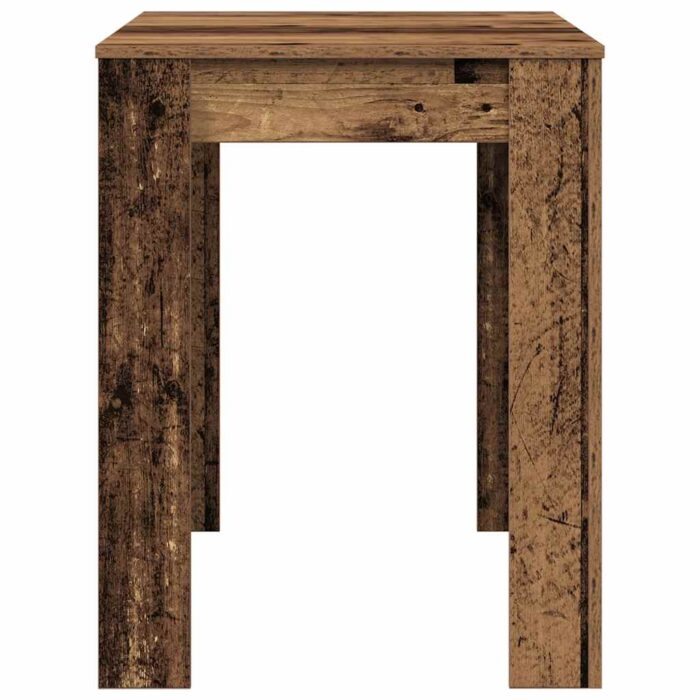 Table à manger vieux bois 120x60x76 cm bois d'ingénierie – Image 4