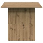 Table à manger chêne artisanal 180x90x76 cm bois d'ingénierie – Image 3