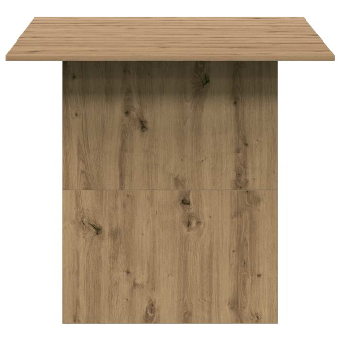 Table à manger chêne artisanal 180x90x76 cm bois d'ingénierie – Image 3