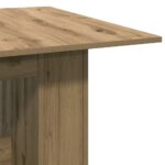Table à manger chêne artisanal 180x90x76 cm bois d'ingénierie – Image 5
