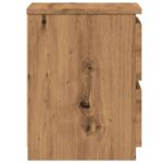 Table de chevet chêne artisanal 30x30x40 cm bois d'ingénierie – Image 4