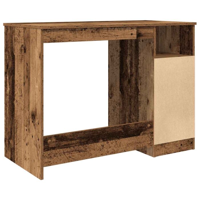 Bureau vieux bois 102x76x50 cm bois d'ingénierie – Image 4