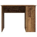 Bureau vieux bois 100x55x75 cm bois d'ingénierie – Image 2