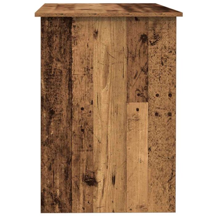 Bureau vieux bois 100x55x75 cm bois d'ingénierie – Image 3