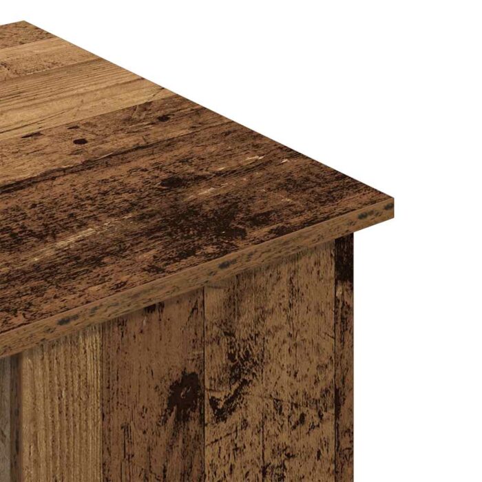 Bureau vieux bois 100x55x75 cm bois d'ingénierie – Image 6