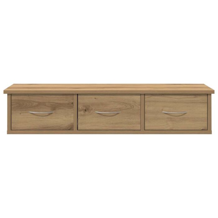 Armoire murale chêne artisanal 88x26x18,5 cm bois d'ingénierie – Image 2
