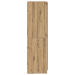 Garde-robe chêne artisanal 80x52x180 cm bois d'ingénierie – Image 3