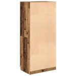 Garde-robe vieux bois 80x52x180 cm bois d'ingénierie – Image 4