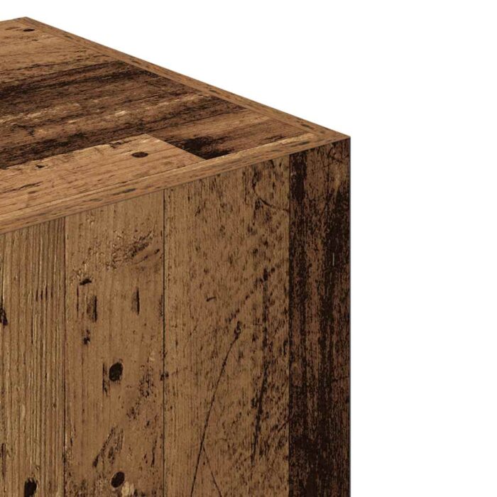 Garde-robe vieux bois 80x52x180 cm bois d'ingénierie – Image 5