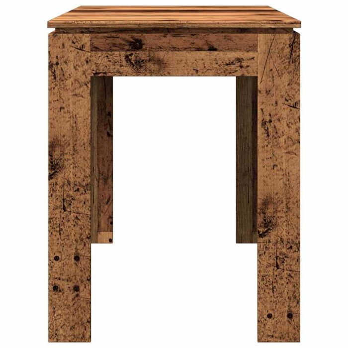 Table à manger vieux bois 120x60x76 cm bois d'ingénierie – Image 3