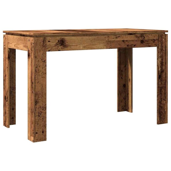 Table à manger vieux bois 120x60x76 cm bois d'ingénierie – Image 4
