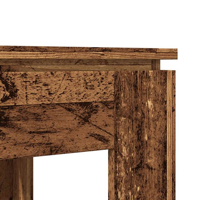 Table à manger vieux bois 120x60x76 cm bois d'ingénierie – Image 5