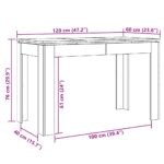 Table à manger vieux bois 120x60x76 cm bois d'ingénierie – Image 7
