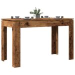 Table à manger vieux bois 120x60x76 cm bois d'ingénierie