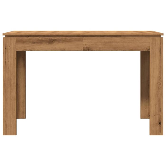 Table à manger chêne artisanal 120x60x76 cm bois d'ingénierie – Image 2