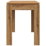 Table à manger chêne artisanal 120x60x76 cm bois d'ingénierie – Image 3