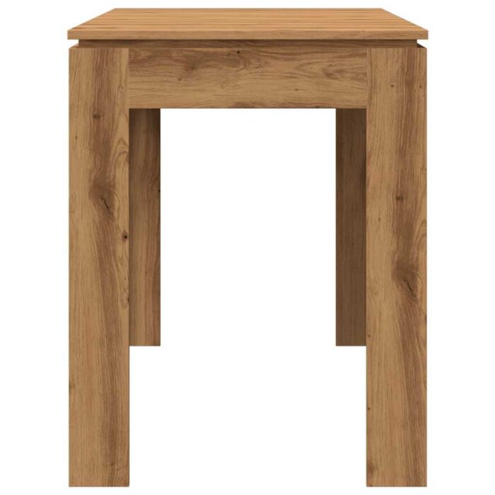 Table à manger chêne artisanal 120x60x76 cm bois d'ingénierie – Image 3