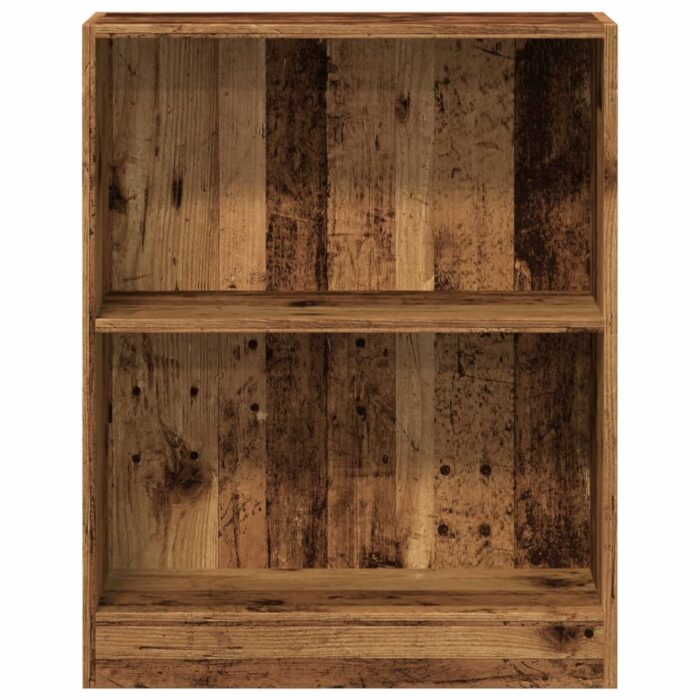 Bibliothèque vieux bois 60x24x76 cm bois d'ingénierie – Image 2
