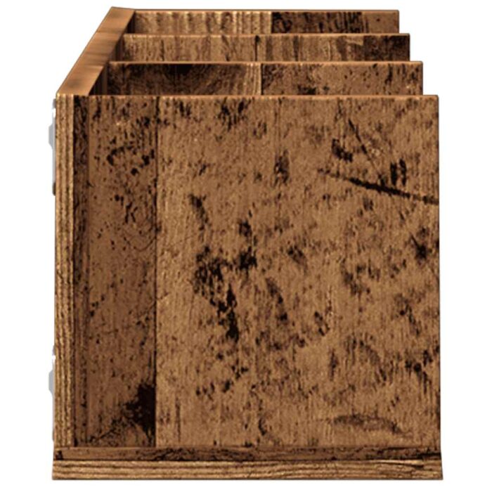 Étagère murale à CD vieux bois 75x18x18 cm bois d'ingénierie – Image 3