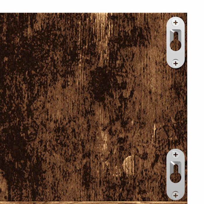 Étagère murale à CD vieux bois 75x18x18 cm bois d'ingénierie – Image 5