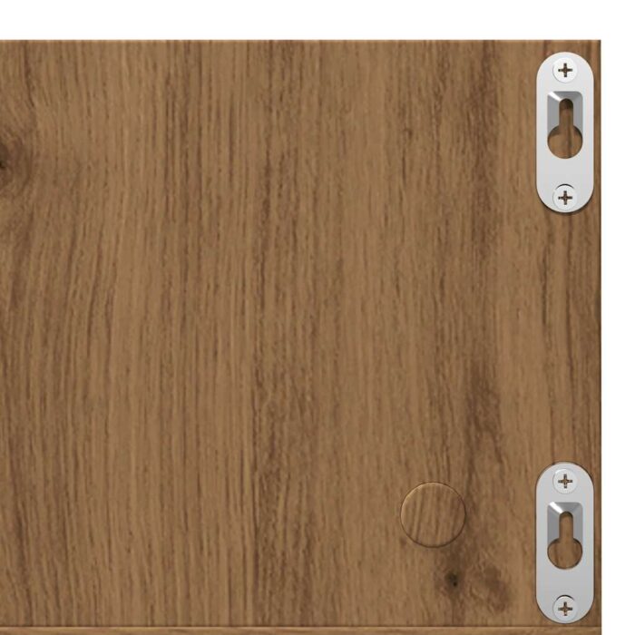 Étagère murale à CD chêne artisanal 75x18x18 cm bois ingénierie – Image 5