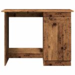 Bureau vieux bois 100x50x76 cm bois d'ingénierie – Image 2