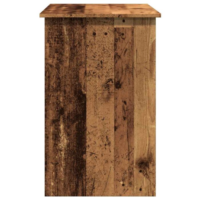 Bureau vieux bois 100x50x76 cm bois d'ingénierie – Image 4