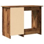 Bureau vieux bois 100x50x76 cm bois d'ingénierie – Image 5