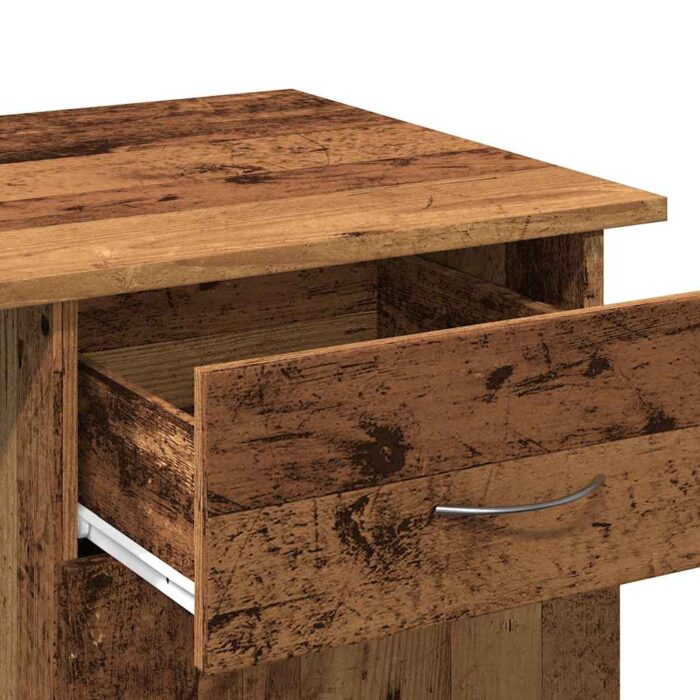 Bureau vieux bois 100x50x76 cm bois d'ingénierie – Image 6