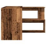 Bureau d'angle vieux bois 200,5x50x76 cm bois d'ingénierie – Image 3