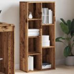 Bibliothèque vieux bois 50x25x104 cm – Image 2