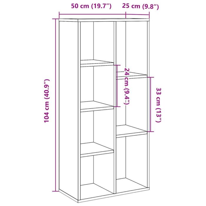 VXL8721158434999_g_en_hd_8.jpg Bibliothèque vieux bois 50x25x104 cm – Image 8