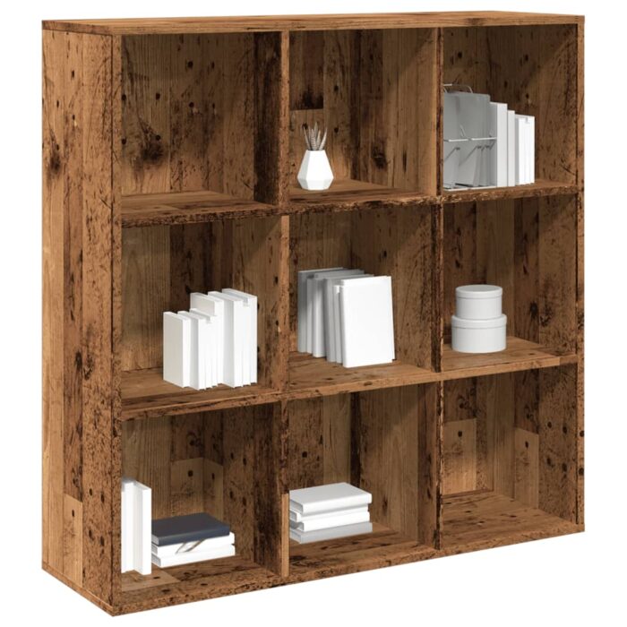 Armoire à livres vieux bois 98x29x97,5 cm – Image 1