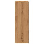 Bibliothèque chêne artisanal 60,5x30x90 cm bois d'ingénierie – Image 5