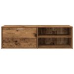 Meuble TV vieux bois 120x34x37 cm bois d'ingénierie – Image 2