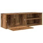 Meuble TV vieux bois 120x34x37 cm bois d'ingénierie – Image 5