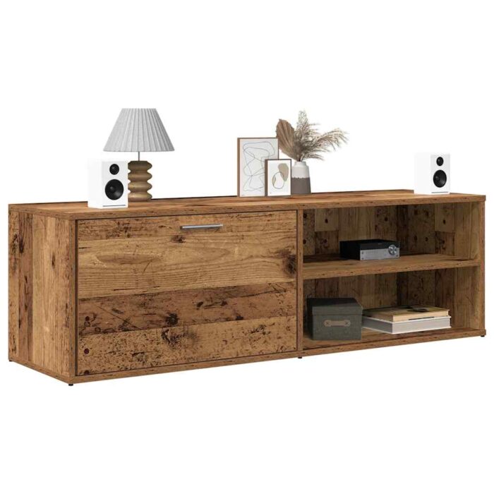 VXL8721158435071_m_en_hd_1.jpg Meuble TV vieux bois 120x34x37 cm bois d'ingénierie – Image 1