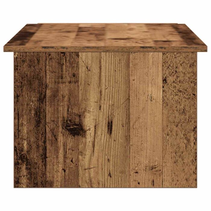 Table basse vieux bois 150x50x35 cm bois d'ingénierie – Image 3
