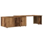 Table basse vieux bois 150x50x35 cm bois d'ingénierie – Image 4