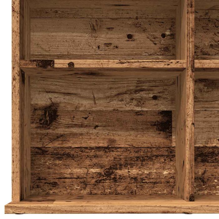 Armoire à CD vieux bois 100x23x89,5 cm bois d'ingénierie – Image 5