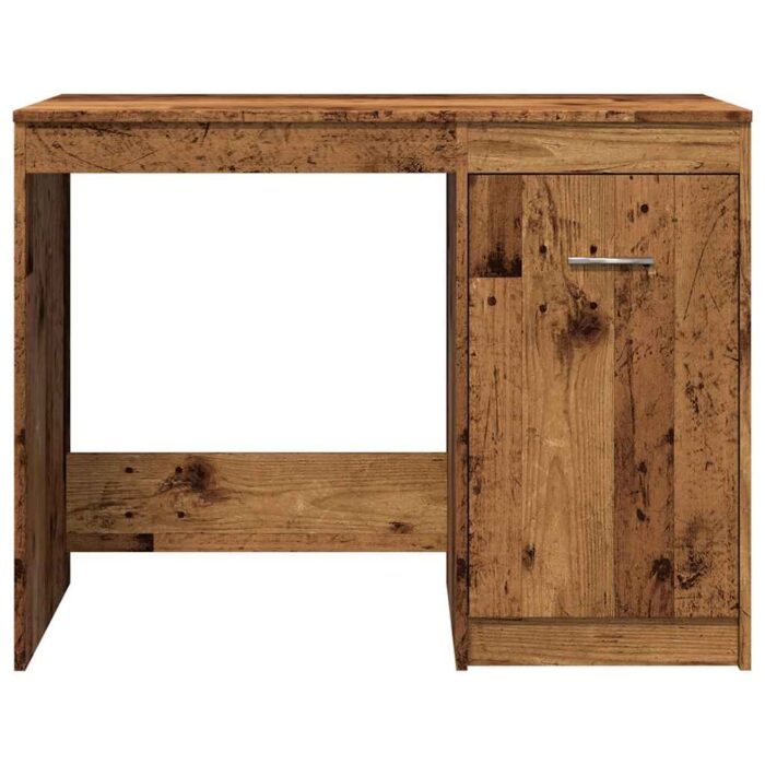 Bureau vieux bois 100x50x76 cm bois d'ingénierie – Image 3