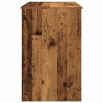 Bureau vieux bois 100x50x76 cm bois d'ingénierie – Image 4