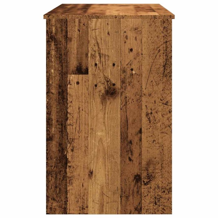 Bureau vieux bois 100x50x76 cm bois d'ingénierie – Image 4