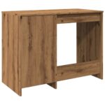 Bureau chêne artisanal 100x50x76 cm bois d'ingénierie – Image 5