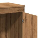 Bureau chêne artisanal 100x50x76 cm bois d'ingénierie – Image 7